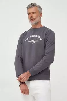 Толстовка Medley из хлопка Pepe Jeans, серый