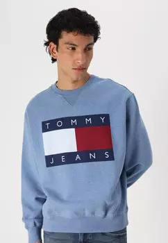 Толстовка MELANGE FLAG CREW Tommy Jeans, синий