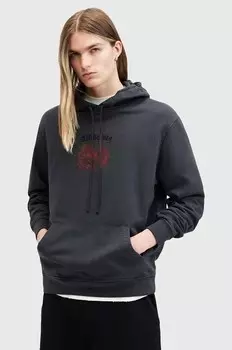 Толстовка MELROSE из хлопка AllSaints, серый