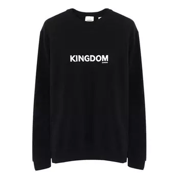 Толстовка men's alphabet round neck pullover long sleeves black Burberry, черный