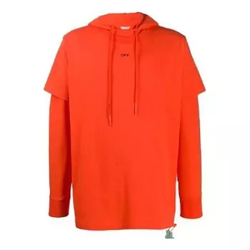 Толстовка men's arrow logo orange red Off-White, красный