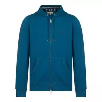 Толстовка Men's Burberry Fleece Lined Long Sleeves Hooded Jacket Blue, синий