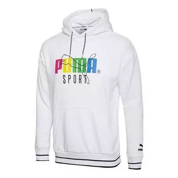 Толстовка men's casual drawstring white Puma, белый