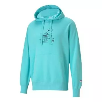 Толстовка men's casual printing hooded casual angel blue Puma, голубой
