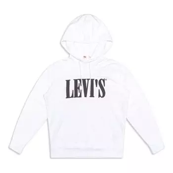 Толстовка men's casual white pure cotton logo white Levis, белый