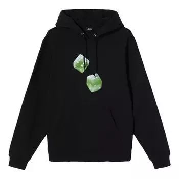 Толстовка men's contrasting colors alphabet printing fleece lined black -fw-4 Stussy, черный