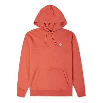 Толстовка Men's Converse Logo Embroidered Loose Knit Sports Brown Red, красный