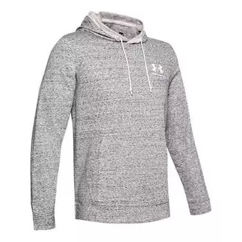 Толстовка men's kangaroo pocket gray white Under Armour, белый