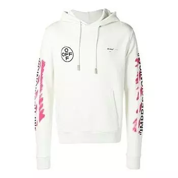 Толстовка men's logo white Off-White, белый