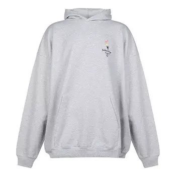 Толстовка men's loose version sports gray Balenciaga, серый