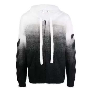 Толстовка Men's OFF-WHITE Colorblock Drawstring Zipper Knit Jacket Black, мультиколор