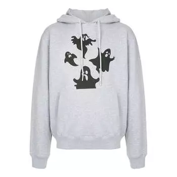 Толстовка Men's OFF-WHITE Devil Printing Hooded Long Sleeves Gray, мультиколор