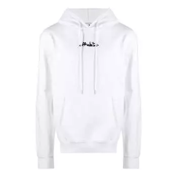 Толстовка Men's OFF-WHITE SS22 Alphabet Logo Embroidered Loose Fit White, белый