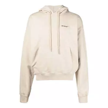 Толстовка Men's OFF-WHITE SS22 Solid Color Geometry Arrow Logo Printing Beige, мультиколор