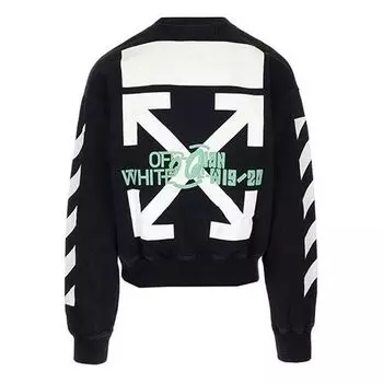 Толстовка men's pullover loose printing black Off-White, черный