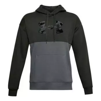 Толстовка men's rival colorblock training sports fleece green Under Armour, зеленый