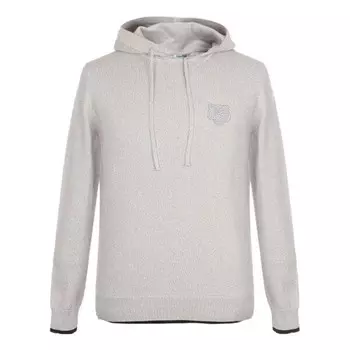 Толстовка men's solid color tiger head embroidered pearl gray Kenzo, бежевый