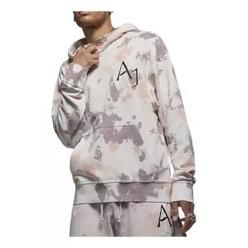 Толстовка men's sport dna kangaroo pocket tie dye logo pink purple Air Jordan, мультиколор