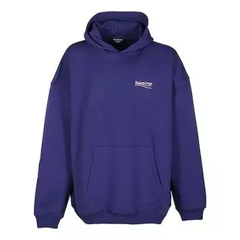 Толстовка men's ss21 printing blue Balenciaga, синий