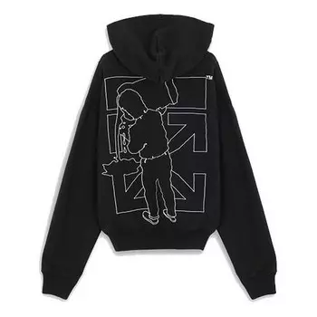 Толстовка men's workers logo black Off-White, черный