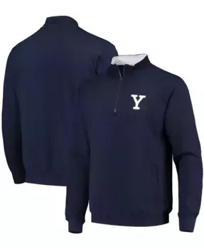 Толстовка Men's Yale Bulldogs Tortugas Team Logo Quarter-Zip Jacket Colosseum, синий