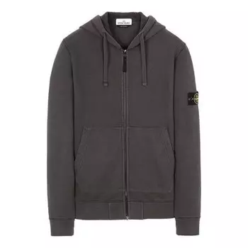 Толстовка men's zipper gray Stone Island, серый