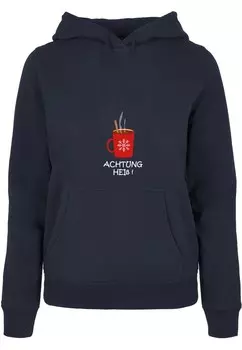 Толстовка Merchcode ACHTUNG HEISS, темно-синий
