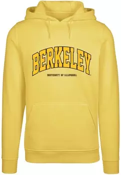 Толстовка Merchcode BERKELEY UNIVERSITY, цвет Yellow/Curry