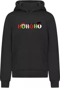 Толстовка Merchcode Christmas Ho Ho Ho, черный