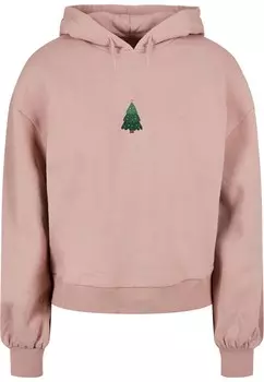 Толстовка Merchcode Christmas Holly Jolly Mood, розовый