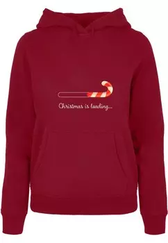 Толстовка Merchcode CHRISTMAS LOADING, цвет Red/Burgundy