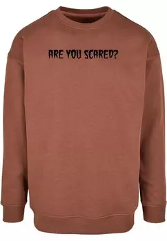 Толстовка Merchcode Halloween - Are You Scared, цвет Auburn