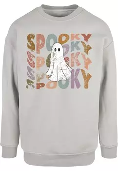 Толстовка Merchcode Halloween - Spooky Ghost, серый