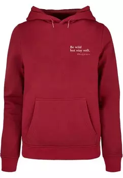 Толстовка Merchcode HAPPINES, цвет Ruby Red