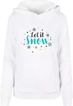 Толстовка Merchcode " Merchcode Ladies Let it Snow Basic Hoody", белый