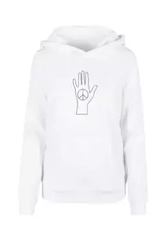 Толстовка Merchcode " Merchcode Women Ladies Peace — Белая базовая толстовка с надписью "Scribble Hand", белый