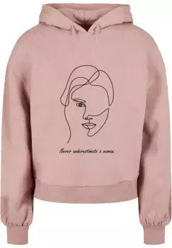 Толстовка Merchcode " Merchcode Women's Ladies WD - Толстовка большого размера из органического материала для женщин", цвет Duskrose