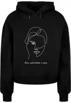 Толстовка Merchcode " Merchcode Women's Ladies WD - Толстовка большого размера из органического материала для женщин", черный