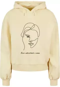 Толстовка Merchcode " Merchcode Women's Ladies WD - Толстовка большого размера из органического материала для женщин", желтый