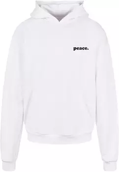 Толстовка Merchcode Peace - Wording Peace White and Peace, белый