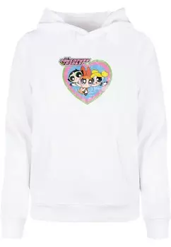Толстовка Merchcode The Powerpuff Girls - Faded Heart, белый