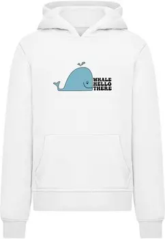 Толстовка Merchcode Whale Hello There, белый