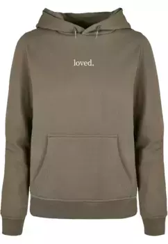 Толстовка Merchcode "Женская худи Merchcode Ladies Love Basic", оливковый