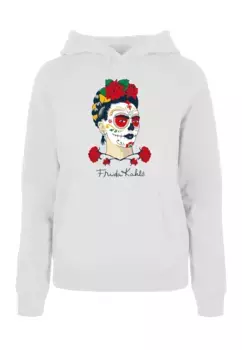 Толстовка Merchcode "Женская толстовка Merchcode Frida Kahlo - Dia de los muertos", белый