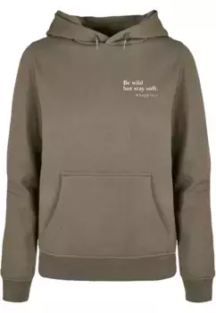 Толстовка Merchcode "Женская толстовка Merchcode Ladies Happines Basic Толстовка ", оливковый
