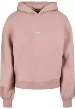 Толстовка Merchcode "Женская толстовка Merchcode Ladies Love Organic Oversized с капюшоном ", цвет Duskrose