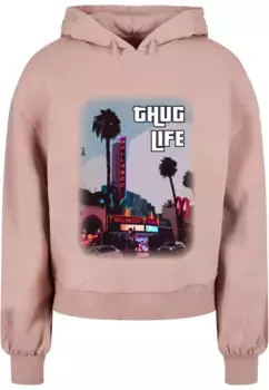 Толстовка Merchcode "Женская толстовка Merchcode Laides Grand Thug Life Organic Oversized Толстовка ", цвет Duskrose