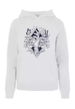 Толстовка Merchcode "Женская женская толстовка Merchcode Frida Kahlo Hand Hoody", белый