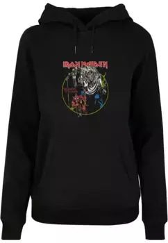 Толстовка Merchcode "Женская женская толстовка Merchcode Iron Maiden - Colors Circle Basic Hoody", черный