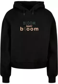 Толстовка Merchcode "Женская женская толстовка Merchcode Spring - Bloom baby Oversized Толстовка ", черный